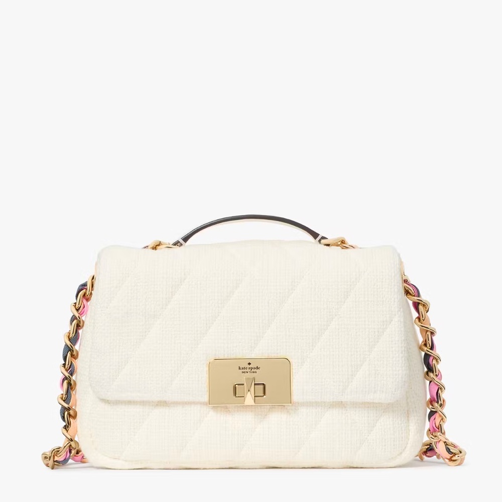 Kate Spade Carey Tweed Small Chain Crossbody